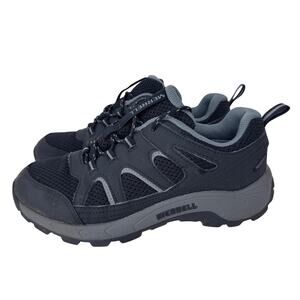 Merrell Oakcreek Low Lace Up Waterproof Athletic Sneakers Hiking‎ Black Youth 5
